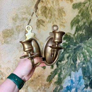 Pair of Brass Sconces